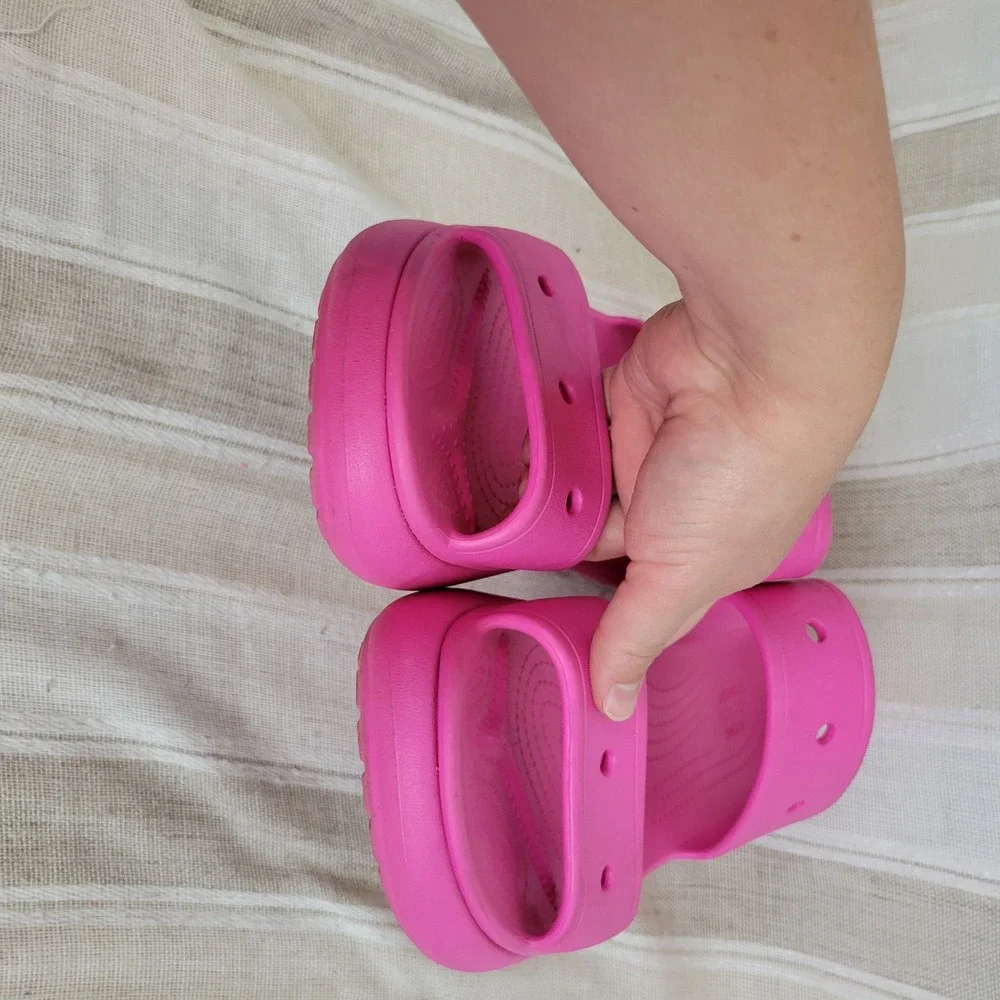 Crocs Classic Crush Sandals Hot Pink Size Men's 11